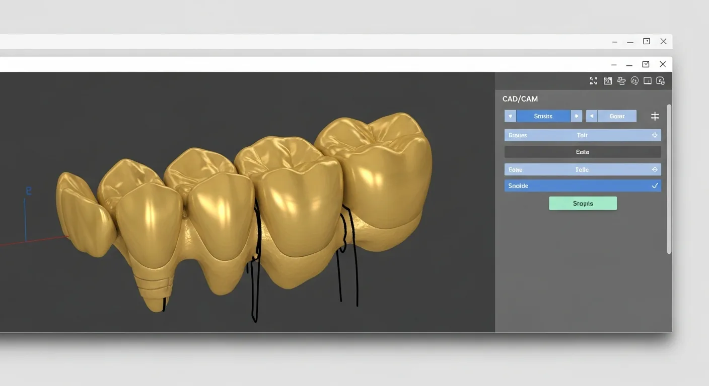 CAD/CAM-Modell einer Bohrschablone